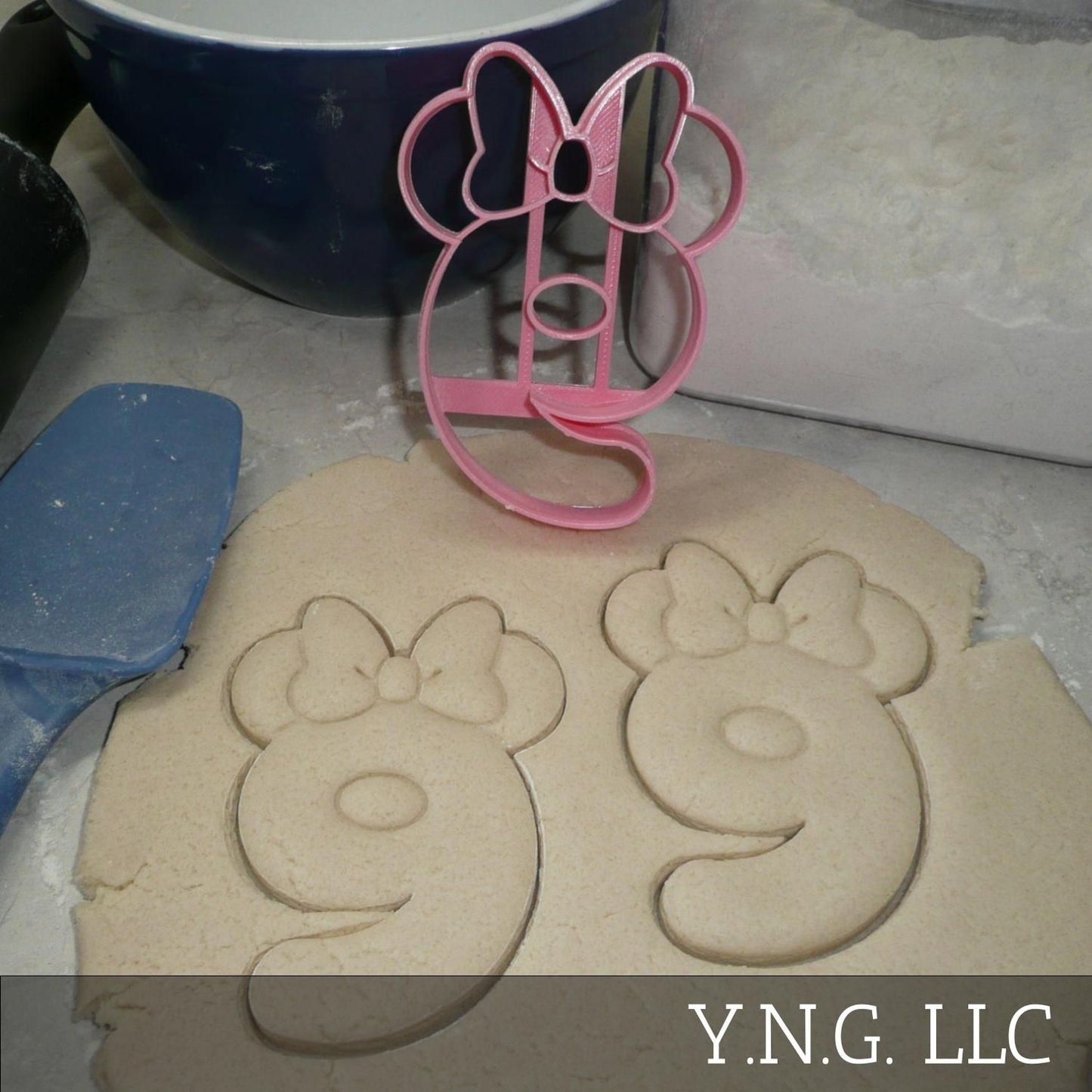 Minnie Mouse Themed Number Nine 9 Detailed Cookie Cutter Made In USA PR4559