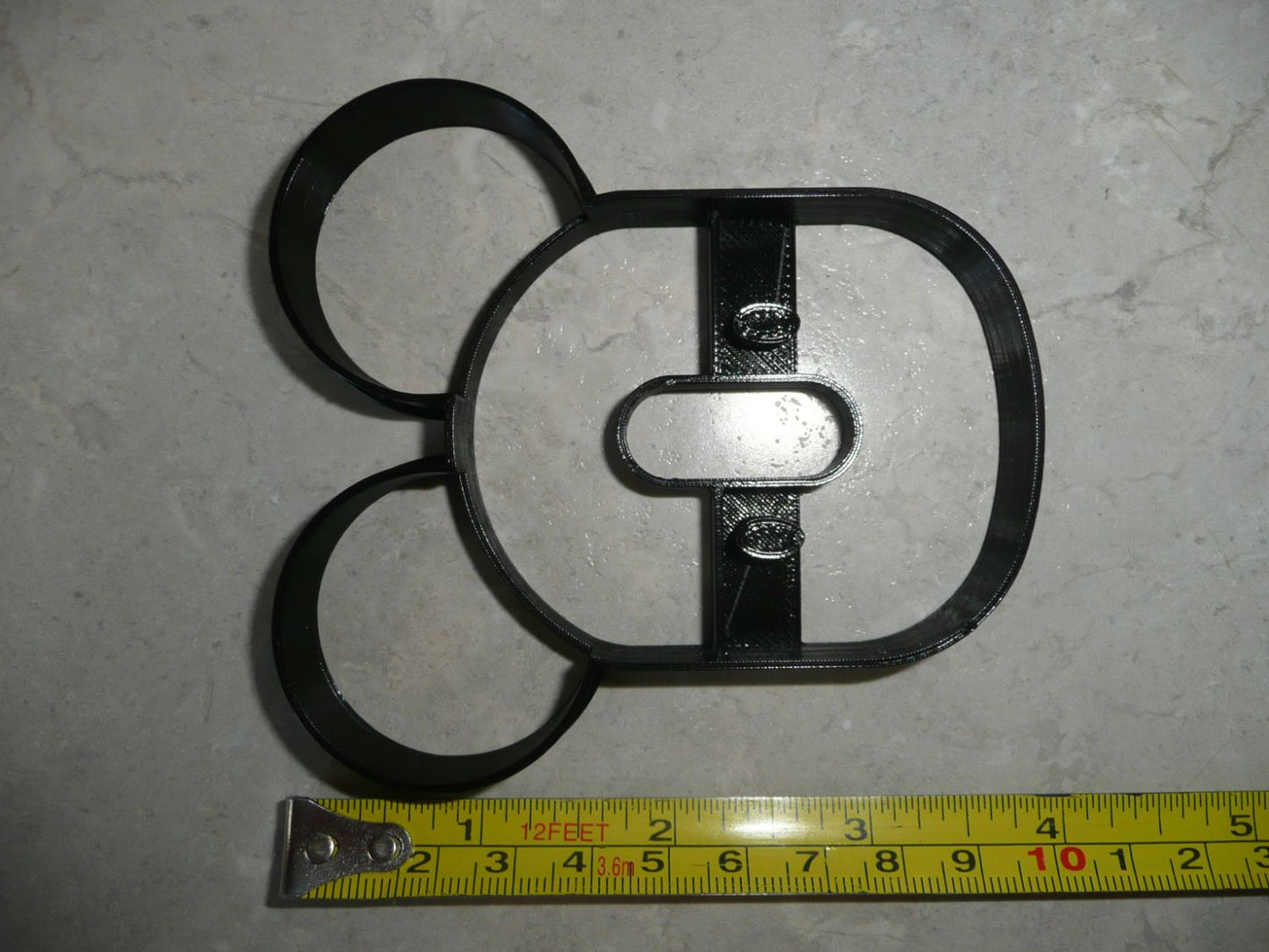 Mickey Mouse Themed Number Zero 0 Detailed Cookie Cutter Made In USA PR4560