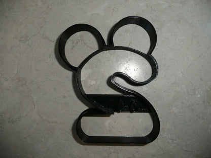 Mickey Mouse Themed Number Two 2 Detailed Cookie Cutter Made In USA PR4562