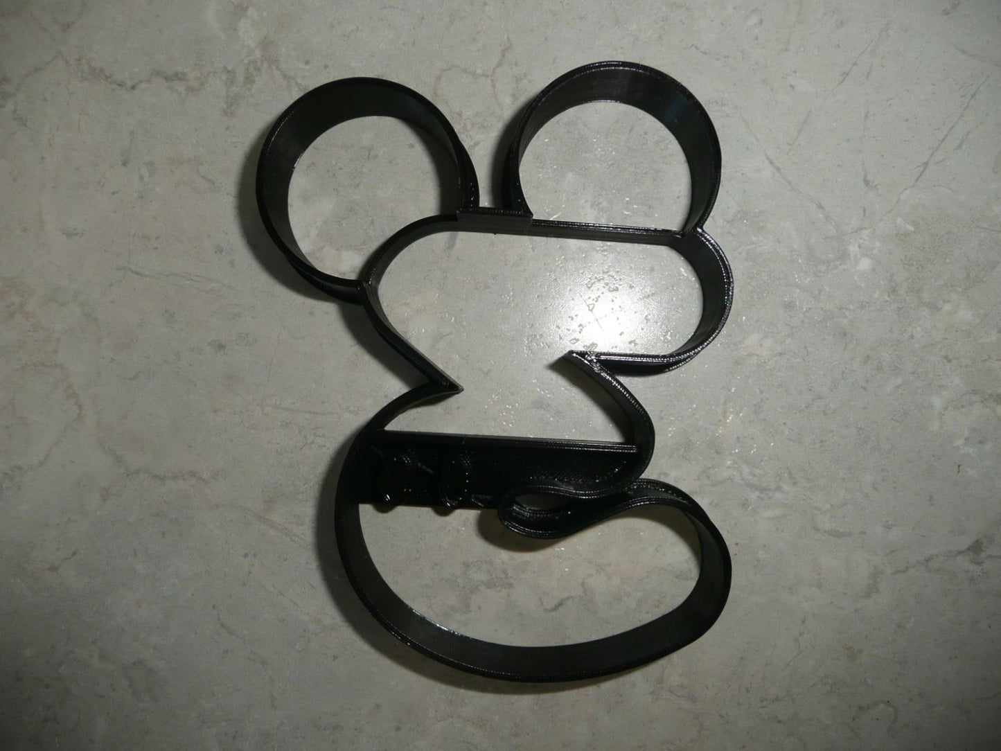 Mickey Mouse Themed Number Three 3 Detailed Cookie Cutter Made In USA PR4563