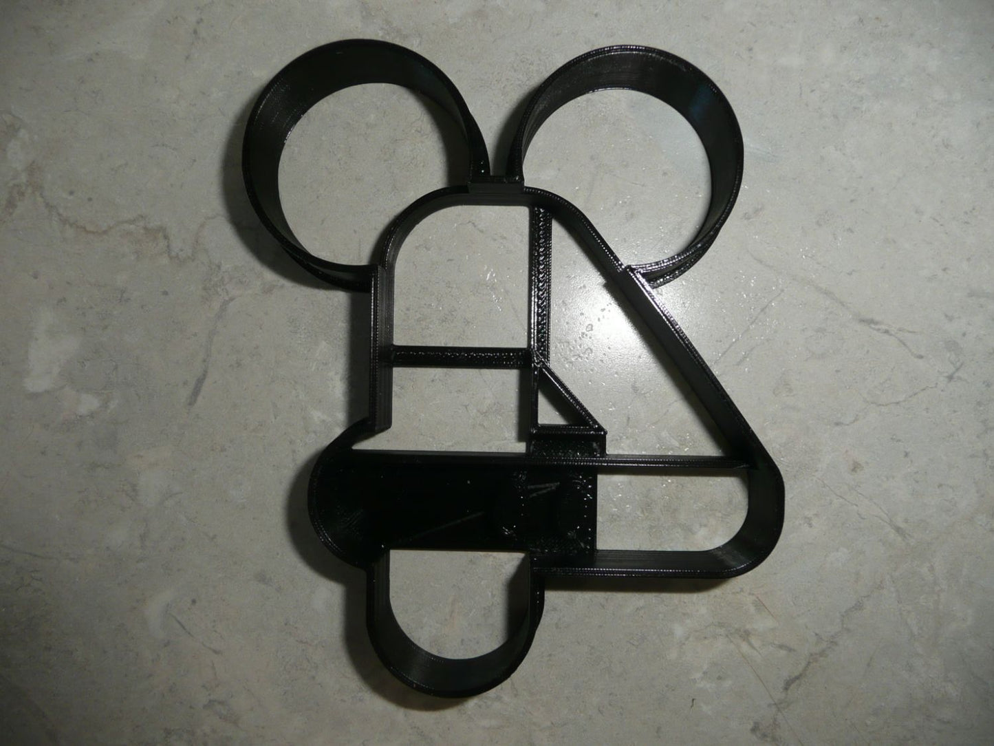 Mickey Mouse Themed Number Four 4 Detailed Cookie Cutter Made In USA PR4564