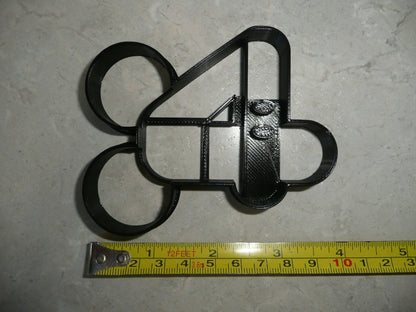 Mickey Mouse Themed Number Four 4 Detailed Cookie Cutter Made In USA PR4564