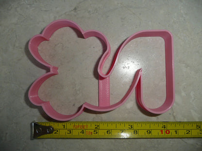 Minnie Mouse Themed Number Two 2 Outline Cookie Cutter Made In USA PR4572