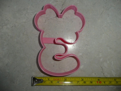 Minnie Mouse Themed Number Three 3 Outline Cookie Cutter Made In USA PR4573