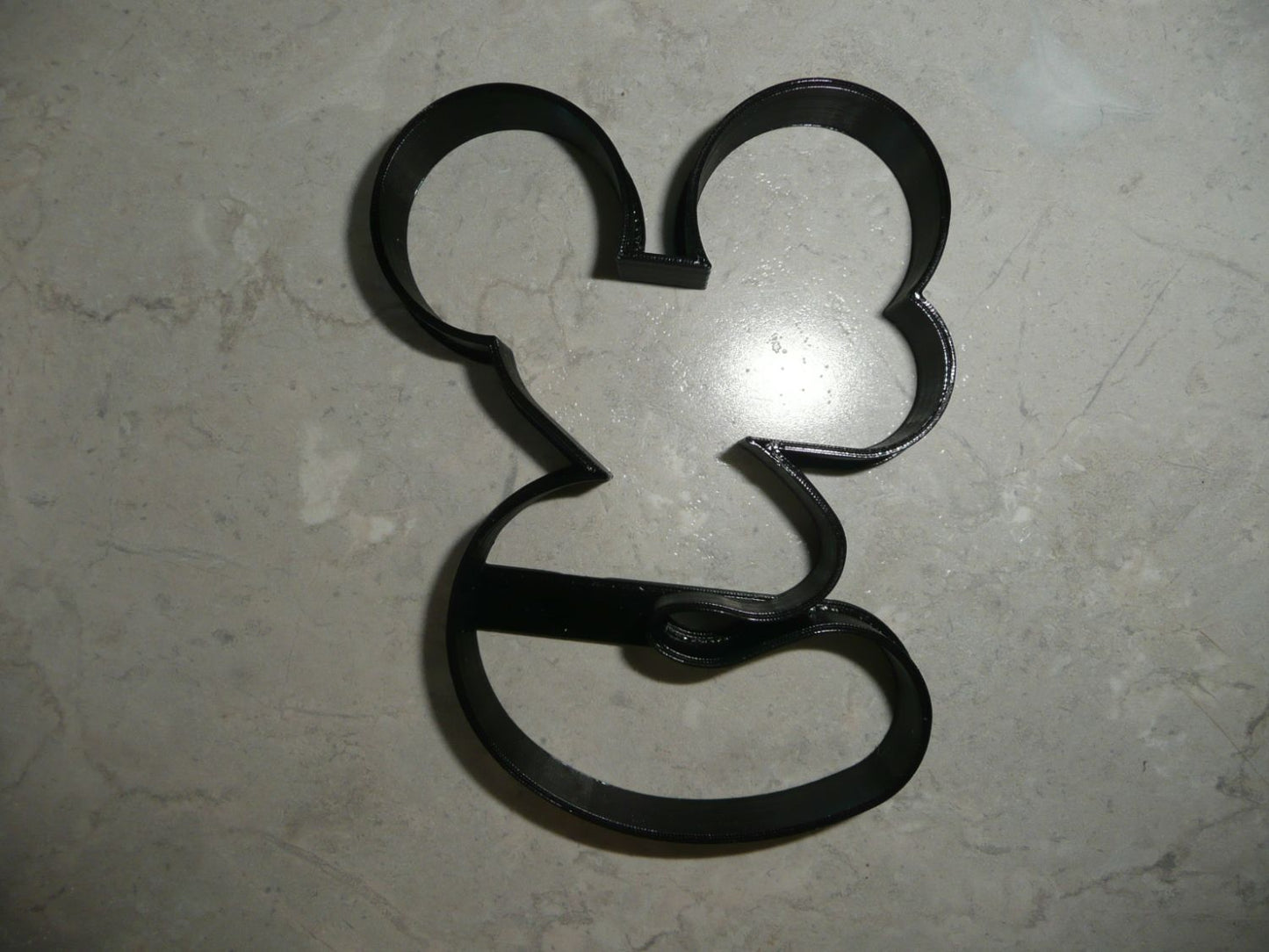 Mickey Mouse Themed Number Three 3 Outline Cookie Cutter Made In USA PR4583