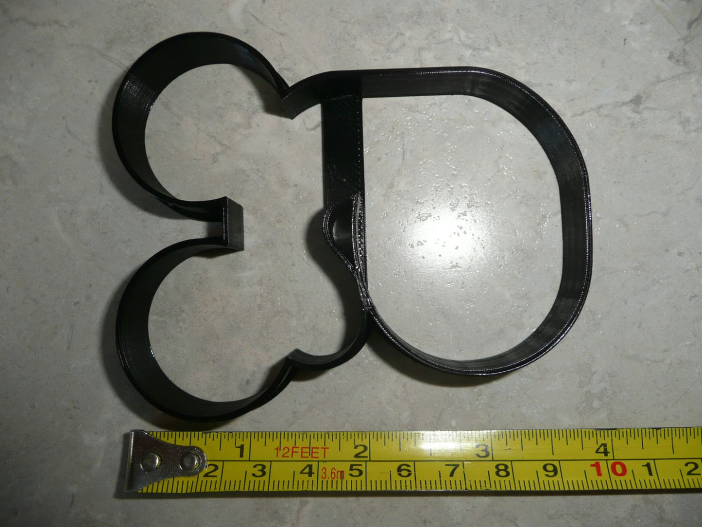 Mickey Mouse Themed Number Six 6 Outline Cookie Cutter Made In USA PR4586