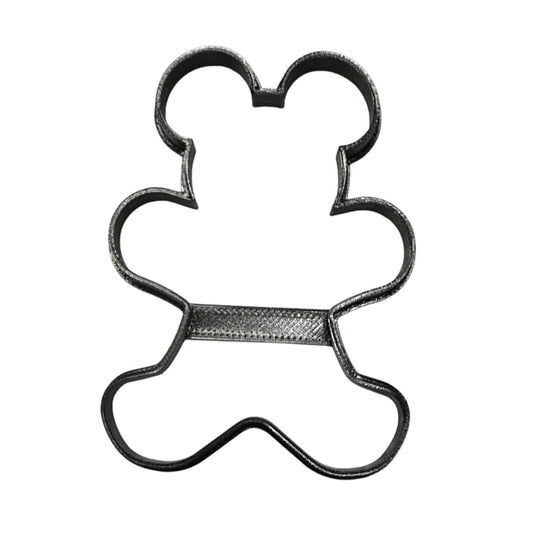 6x Mickey Gingerbread Boy Fondant Cutter Cupcake Topper 1.75 IN USA FD4591