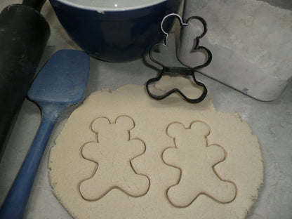 Mickey Mouse Themed Gingerbread Man Outline Cookie Cutter Made In USA PR4591