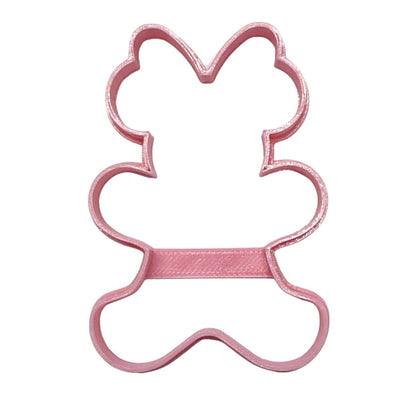 Minnie Mouse Themed Gingerbread Girl Outline Cookie Cutter Made In USA PR4592