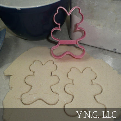 Minnie Mouse Themed Gingerbread Girl Outline Cookie Cutter Made In USA PR4592