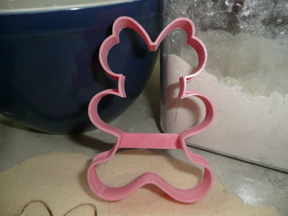 Minnie Mouse Themed Gingerbread Girl Outline Cookie Cutter Made In USA PR4592