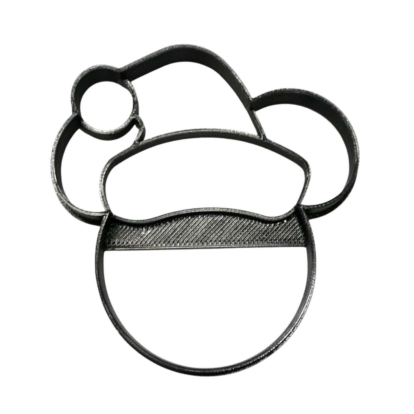 Mickey Mouse Themed Santa Claus Face Detailed Cookie Cutter Made In USA PR4593