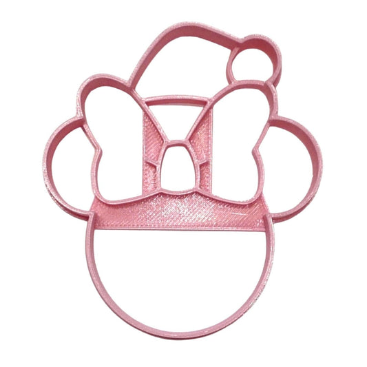 6x Minnie Mouse Santa Fondant Cutter Cupcake Topper 1.75 IN USA FD4594