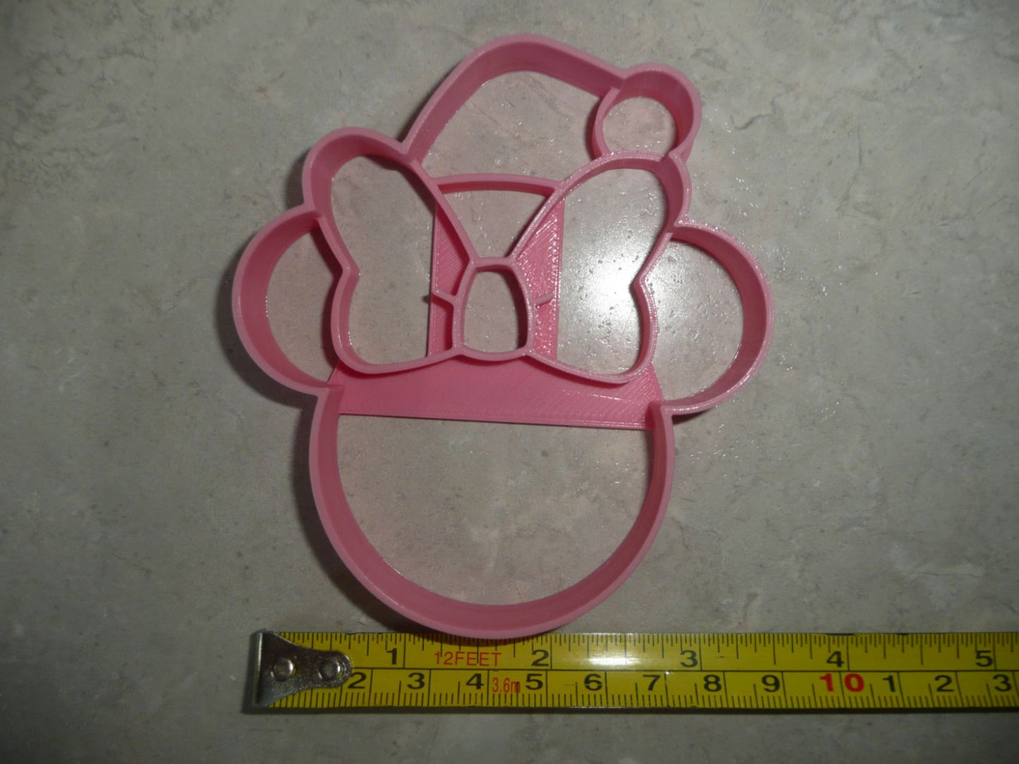 Minnie Mouse Themed Santa Claus Face Detailed Cookie Cutter Made In USA PR4594