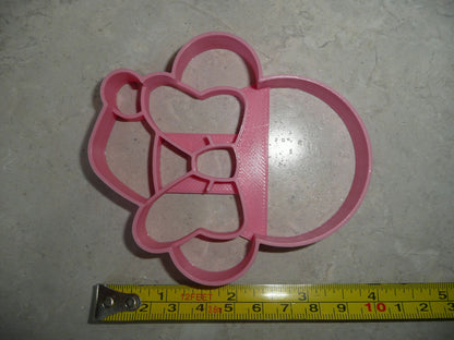 Minnie Mouse Themed Santa Claus Face Detailed Cookie Cutter Made In USA PR4594