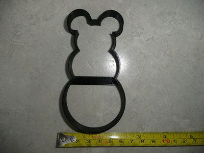 Mickey Mouse Themed Snowman Outline Cookie Cutter Made In USA PR4595