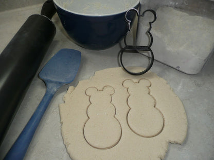 Mickey Mouse Themed Snowman Outline Cookie Cutter Made In USA PR4595