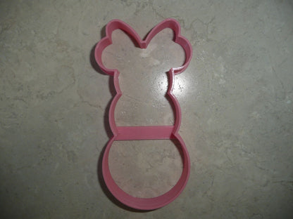 Minnie Mouse Themed Snowman Outline Cookie Cutter Made In USA PR4596