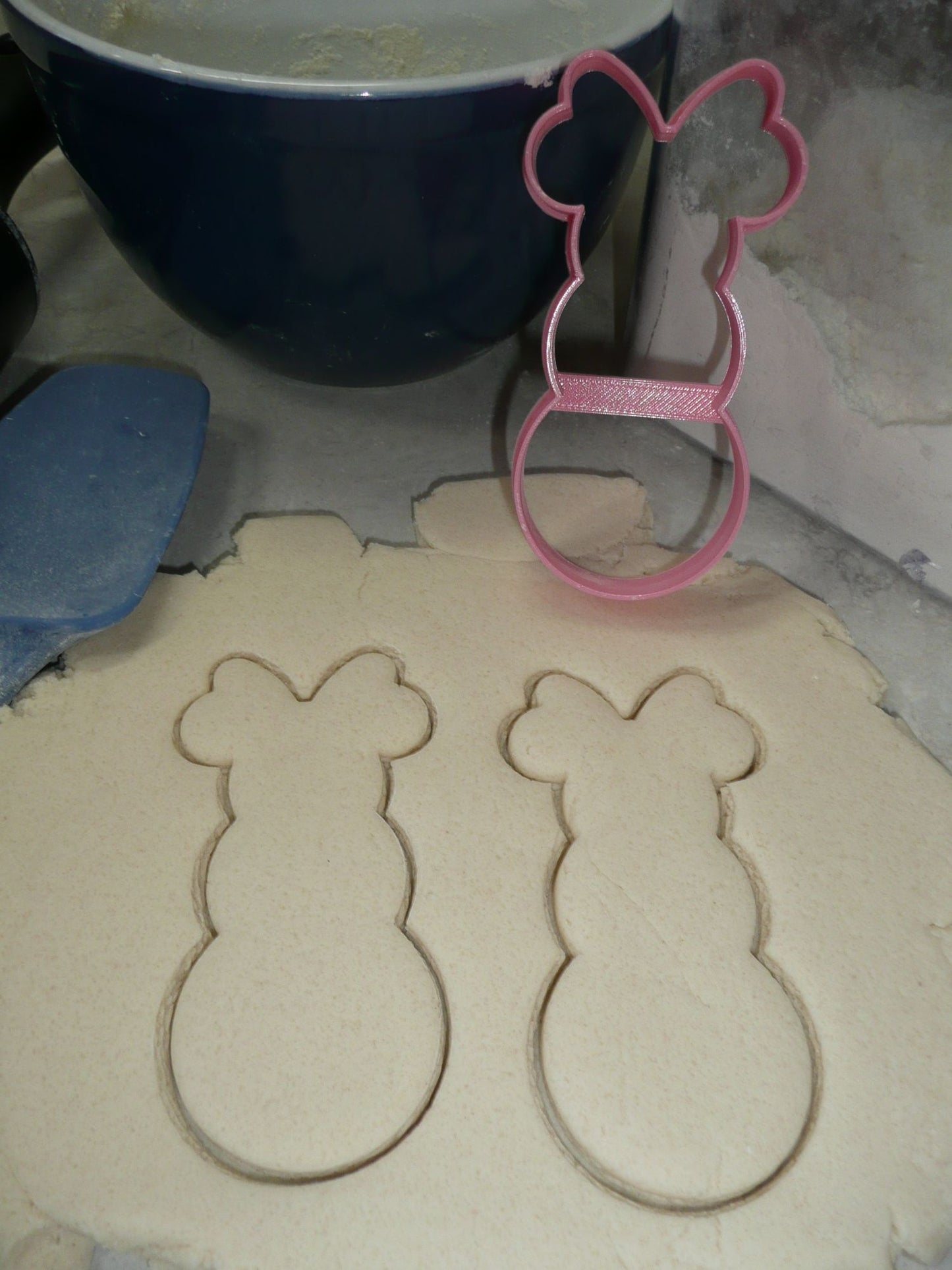 Minnie Mouse Themed Snowman Outline Cookie Cutter Made In USA PR4596