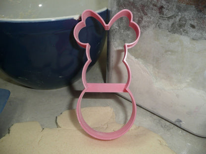 Minnie Mouse Themed Snowman Outline Cookie Cutter Made In USA PR4596