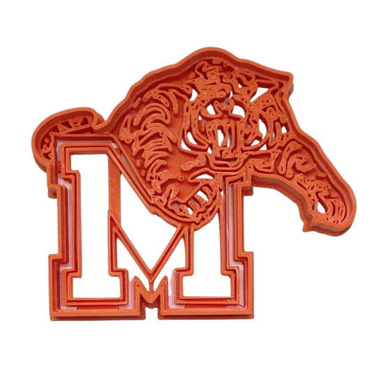 6x Mansfield HS Letter M Fondant Cutter Cupcake Topper 1.75 IN USA FD4605