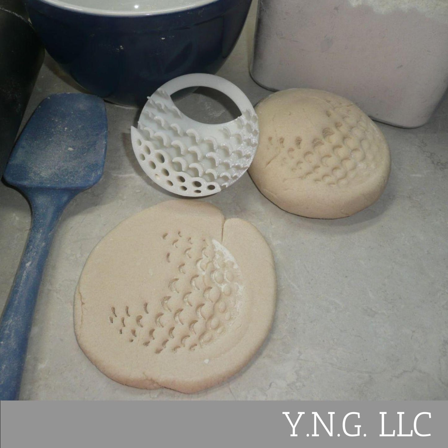 Golf Ball Design Pattern Concha Cutter Mexican Sweet Bread Stamp USA Made PR4621