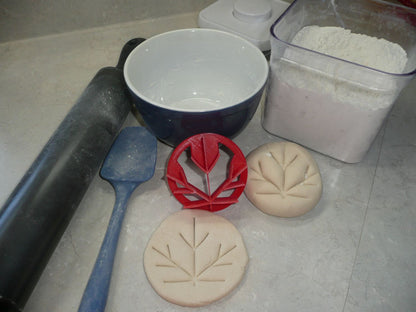 Maple Leaf Design Concha Cutter Mexican Sweet Bread Stamp USA Made PR4624