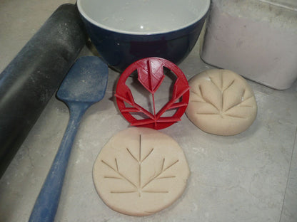 Maple Leaf Design Concha Cutter Mexican Sweet Bread Stamp USA Made PR4624