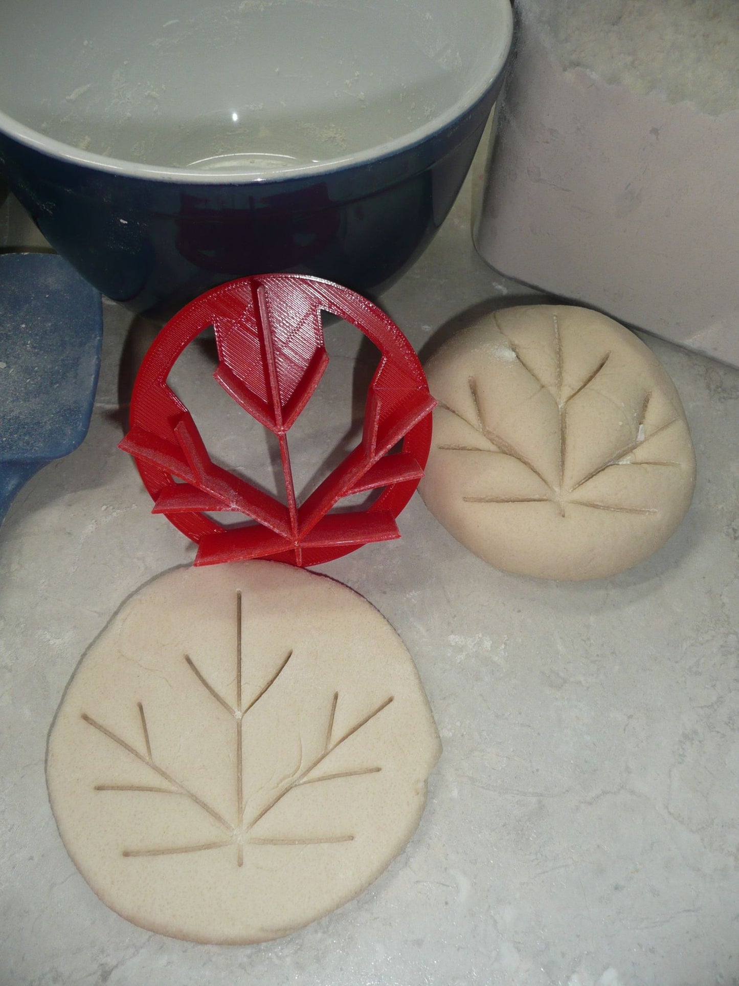 Maple Leaf Design Concha Cutter Mexican Sweet Bread Stamp USA Made PR4624