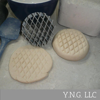 Lattice Design Pattern Concha Cutter Mexican Sweet Bread Stamp USA Made PR4627