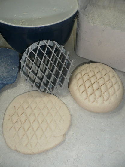 Lattice Design Pattern Concha Cutter Mexican Sweet Bread Stamp USA Made PR4627