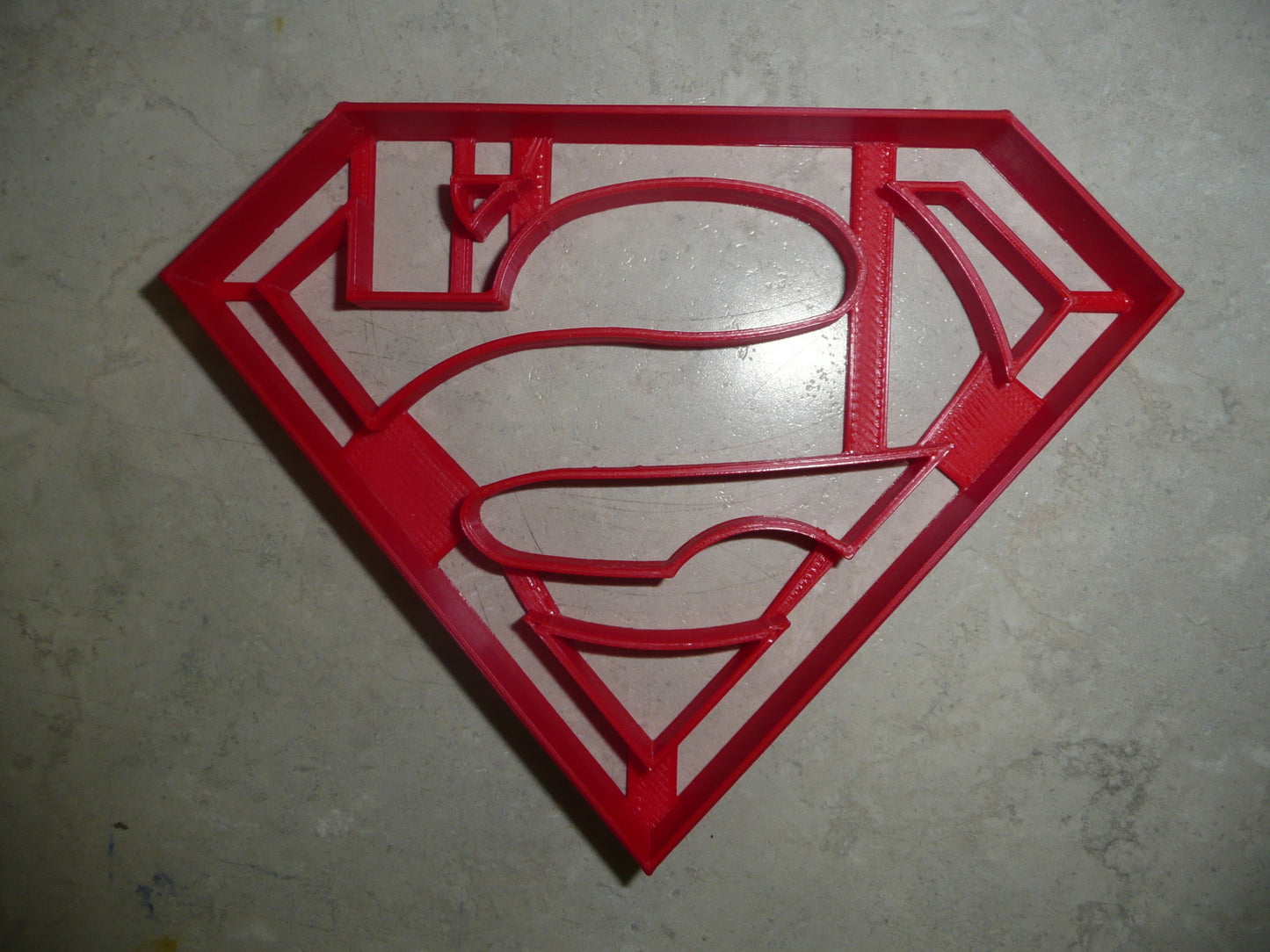 6x Superman S Fondant Cutter Cupcake Topper Size 1.75" USA FD464