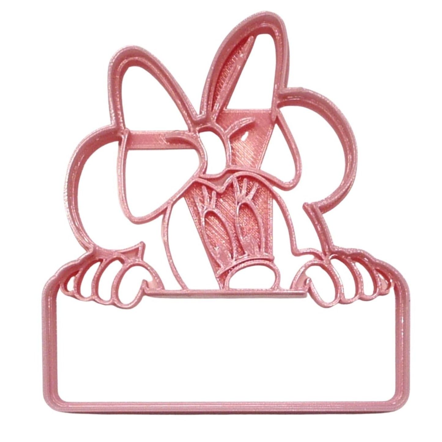 Minnie Mouse Themed Peek A Boo Banner Detailed Cookie Cutter Made In USA PR4653