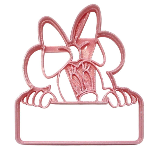 6x Minnie Peek A Boo Banner Fondant Cutter Cupcake Topper 1.75 IN USA FD4653