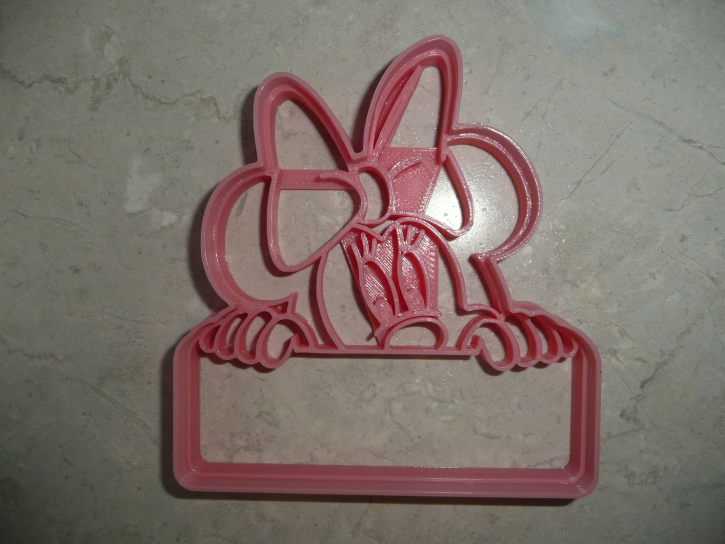 6x Minnie Peek A Boo Banner Fondant Cutter Cupcake Topper 1.75 IN USA FD4653