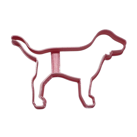 6x PINK Dog Fondant Cutter Cupcake Topper 1.75 IN USA FD4658
