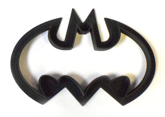 6x Batman Outline Superhero Fondant Cutter Cupcake Topper Size 1.75" USA FD466