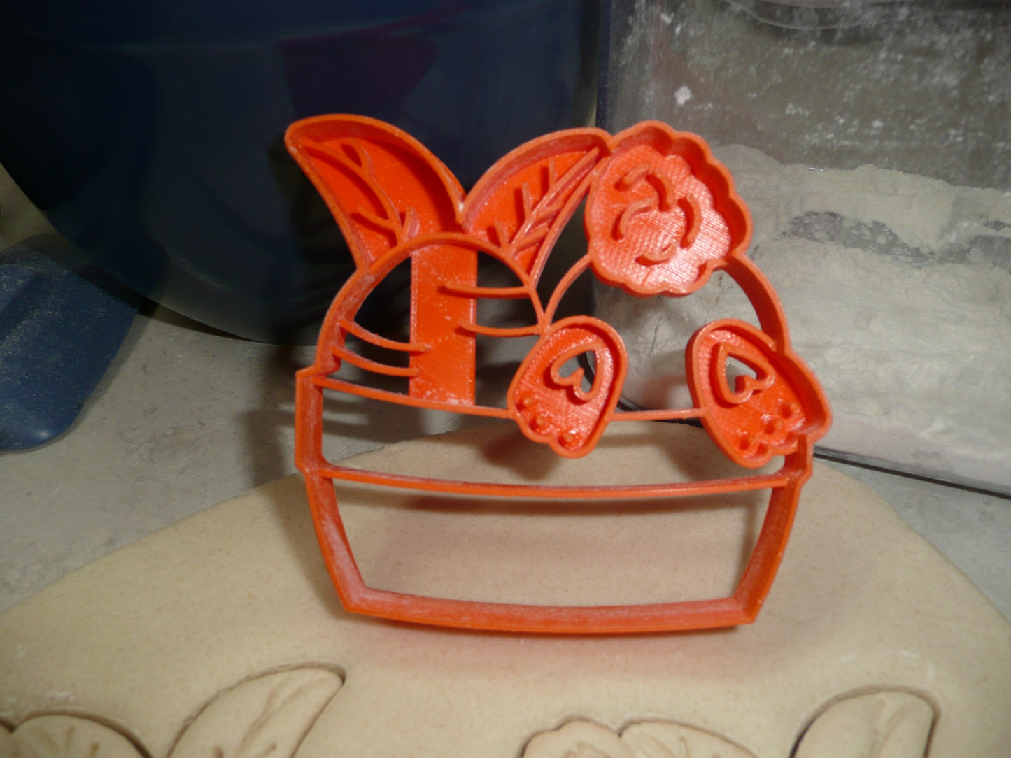 Easter Bunny and Carrot in Flower Pot Cookie Cutter Made in USA PR4740