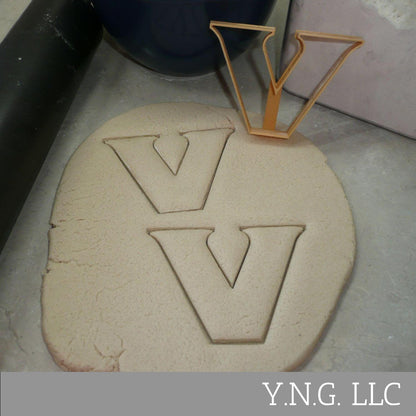 Vanderbilt University Letter V Cookie Cutter Made In USA PR4776