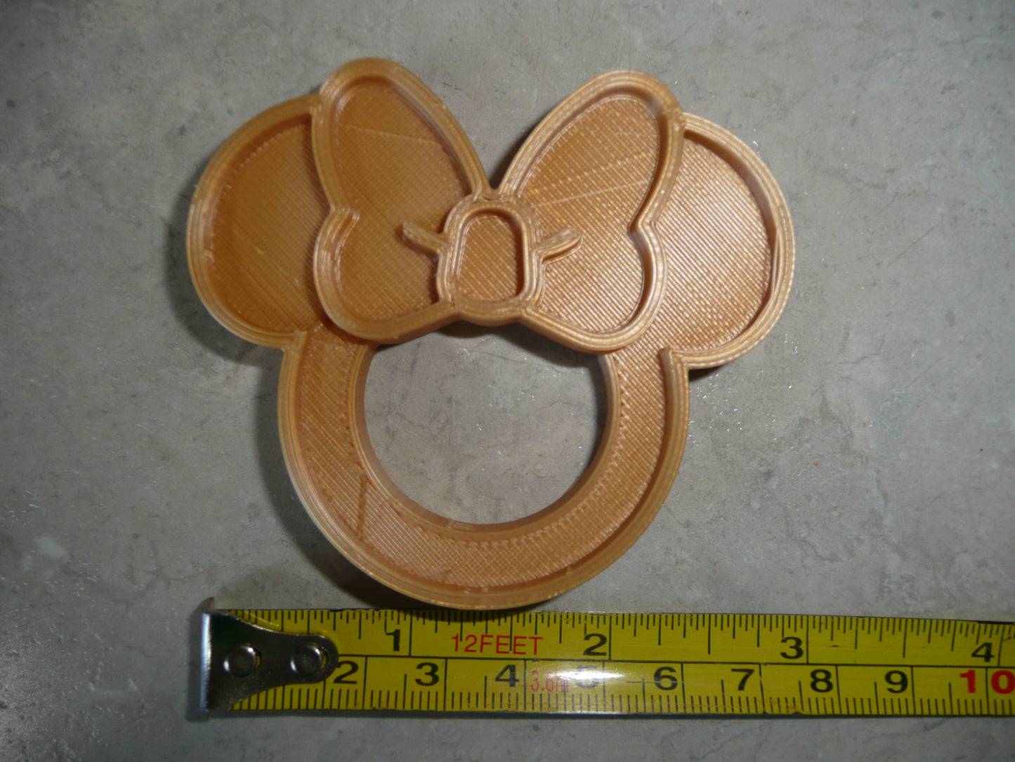 Minnie Mouse Themed Gold Napkin Ring Holders Set Of 4 Made In USA PR4806