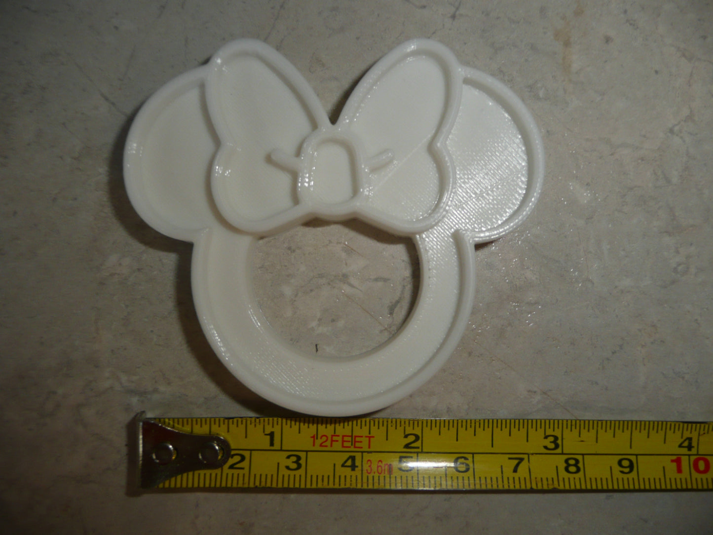 Minnie Mouse Themed White Napkin Ring Holders Set Of 4 Made In USA PR4813