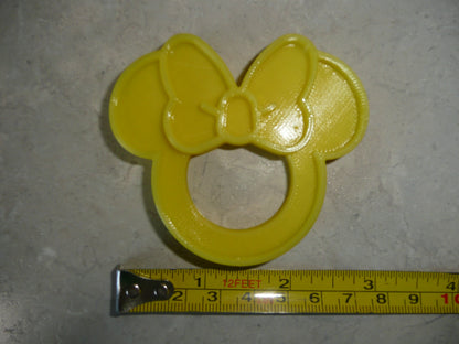 Minnie Mouse Themed Yellow Napkin Ring Holders Set Of 4 Made In USA PR4814