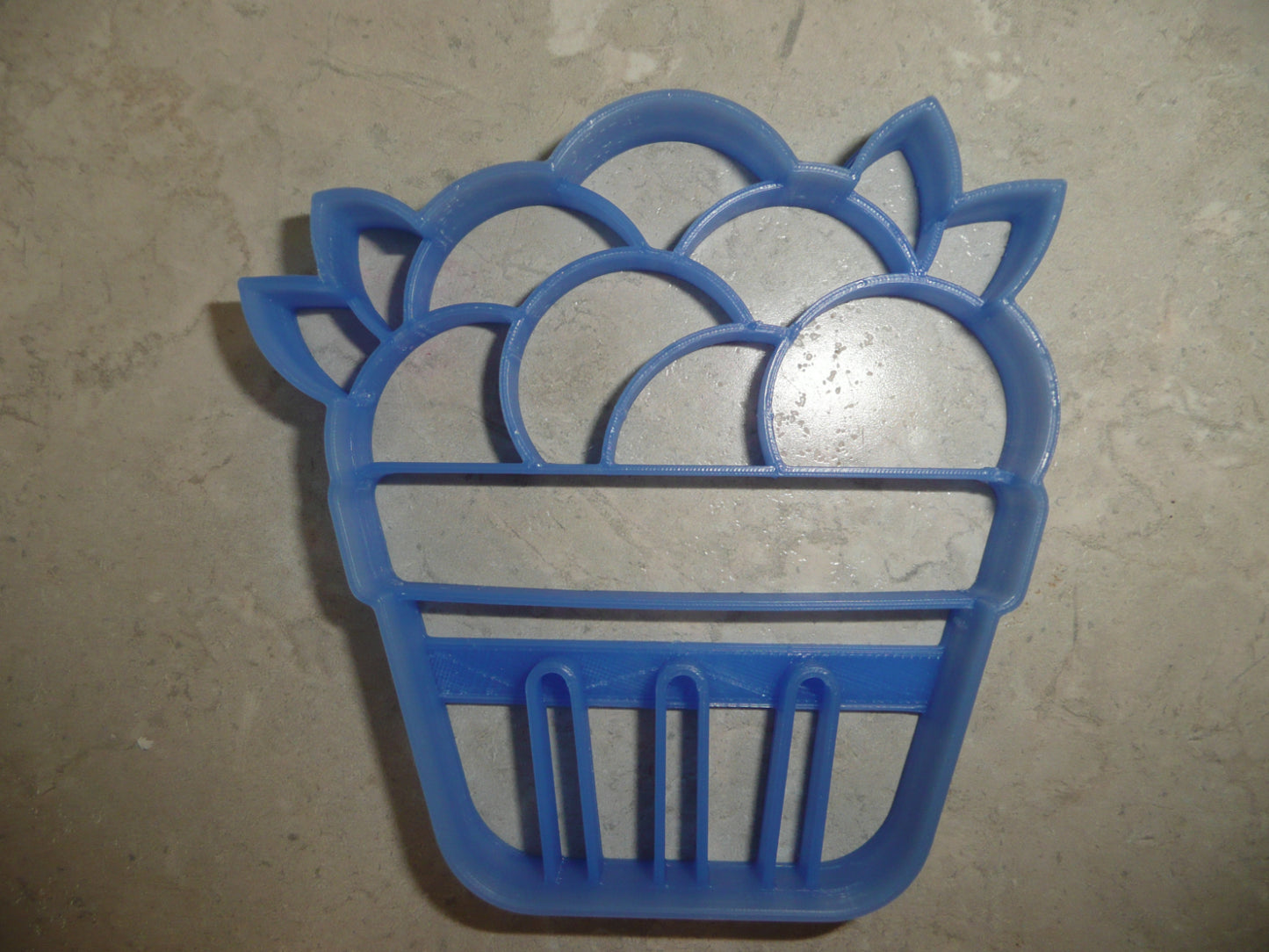 Blueberry Basket Berry Picking Summer Cookie Cutter USA Made PR4816