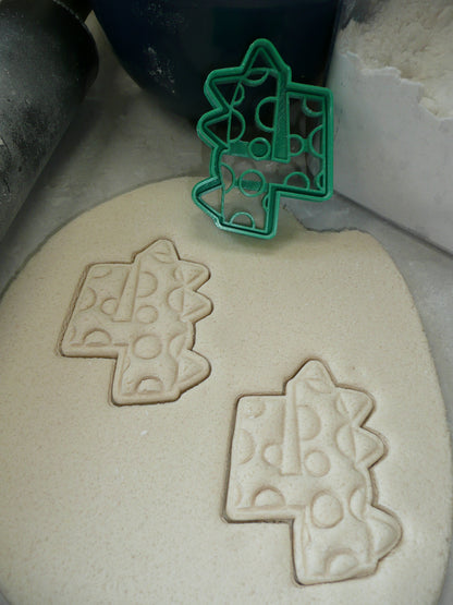 Number 4 Four Dinosaur Themed Cookie Cutter Made In USA PR4834