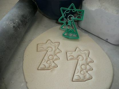 Number 7 Seven Dinosaur Themed Cookie Cutter Made In USA PR4837