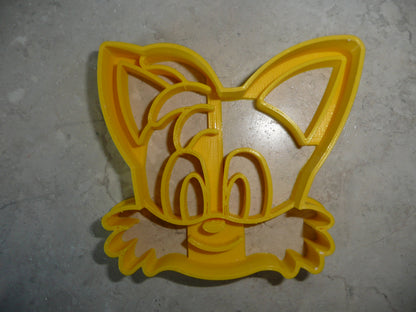 6x Tails Sonic Hedgehog Fondant Cutter Cupcake Topper 1.75 IN USA FD4853