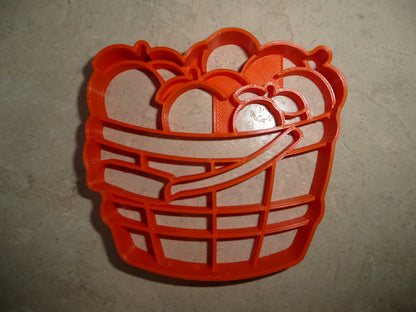 Peach Basket Fruit Picking Orchard Harvest Cookie Cutter Made In USA PR4856