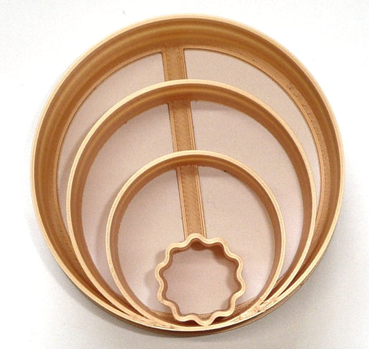 Circle Design Mini Concha Cutter Mexican Sweet Bread Stamp Made in USA PR4887