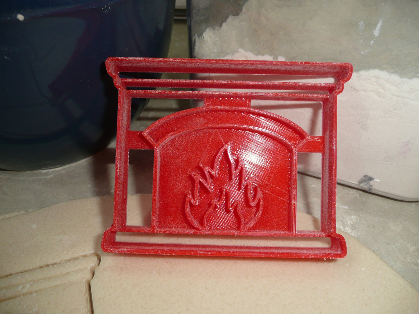 Fireplace Cozy Warm Hearth Winter Detailed Cookie Cutter Made In USA PR4920