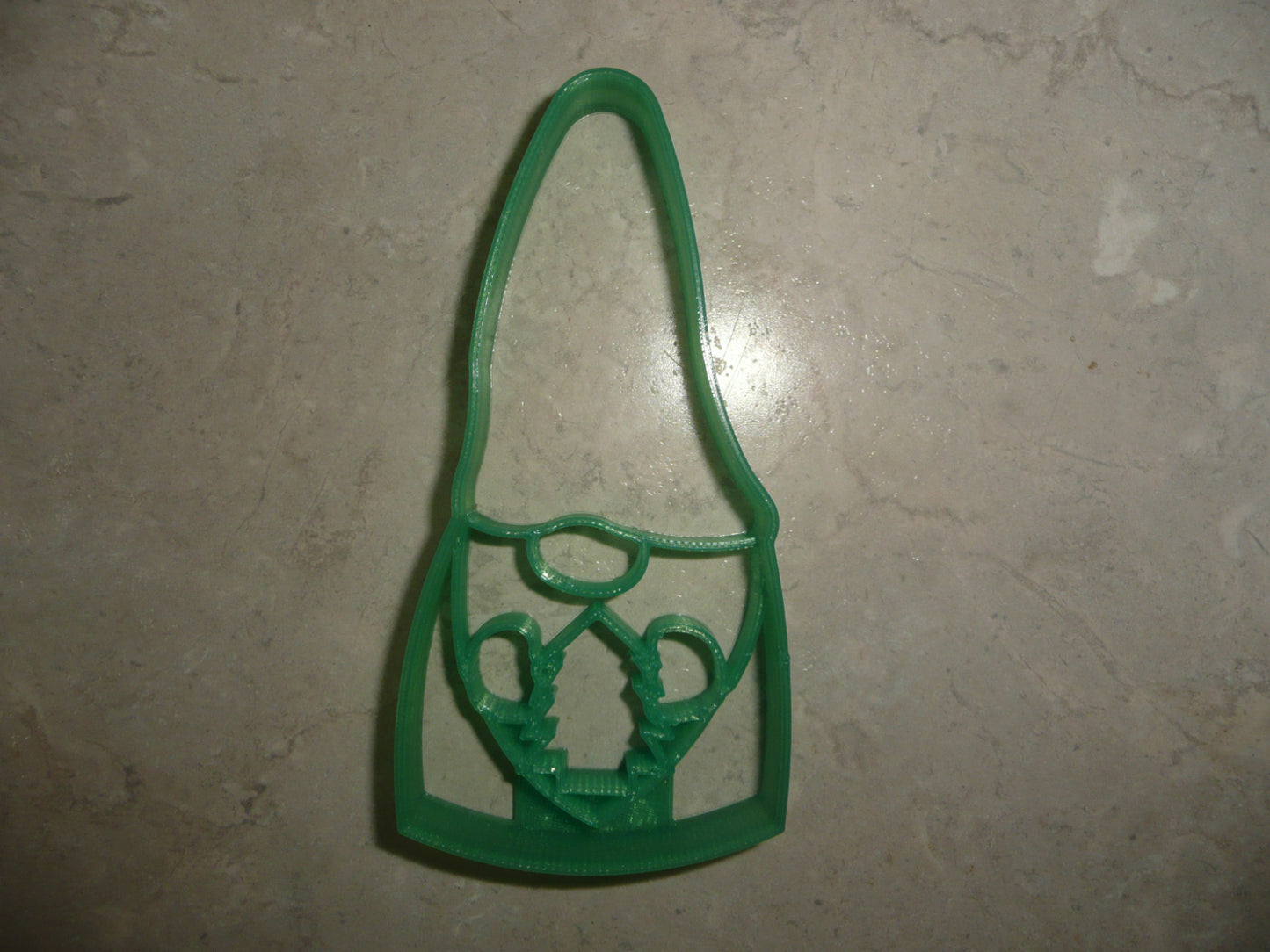 Garden Gnome Boy Holding Christmas Tree Cookie Cutter Made In USA PR4927
